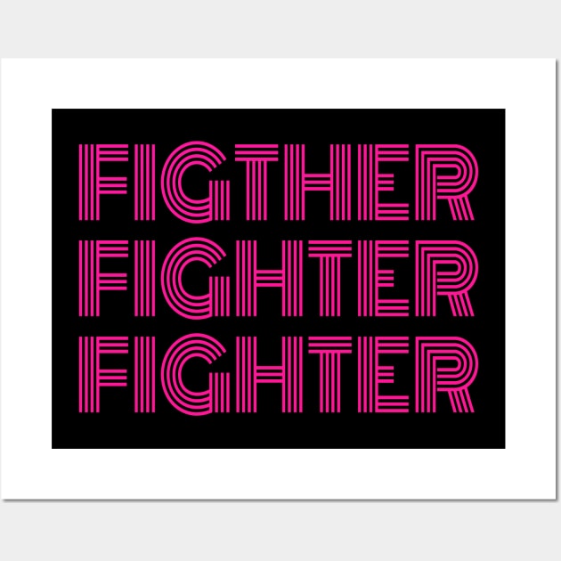 fighter fighter fighter pink version Wall Art by rsclvisual